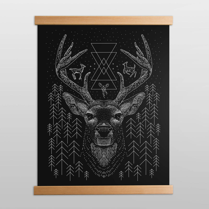 Deer Print 19x25